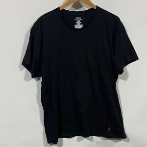 Polo by Ralph Lauren Black Short Sleeve Crewneck Tee with Red Pony